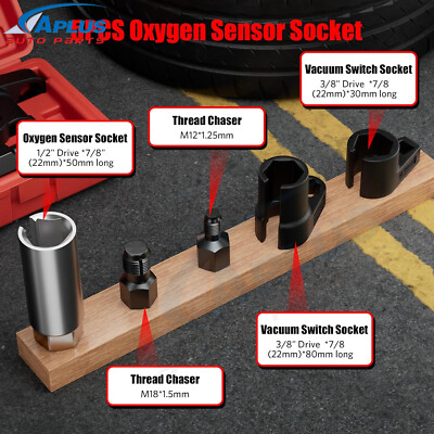 5 Pcs O2 Oxygen Sensor Socket Set Wrench Remover T For Sale In Co. Longford For €30 On - Foto 11