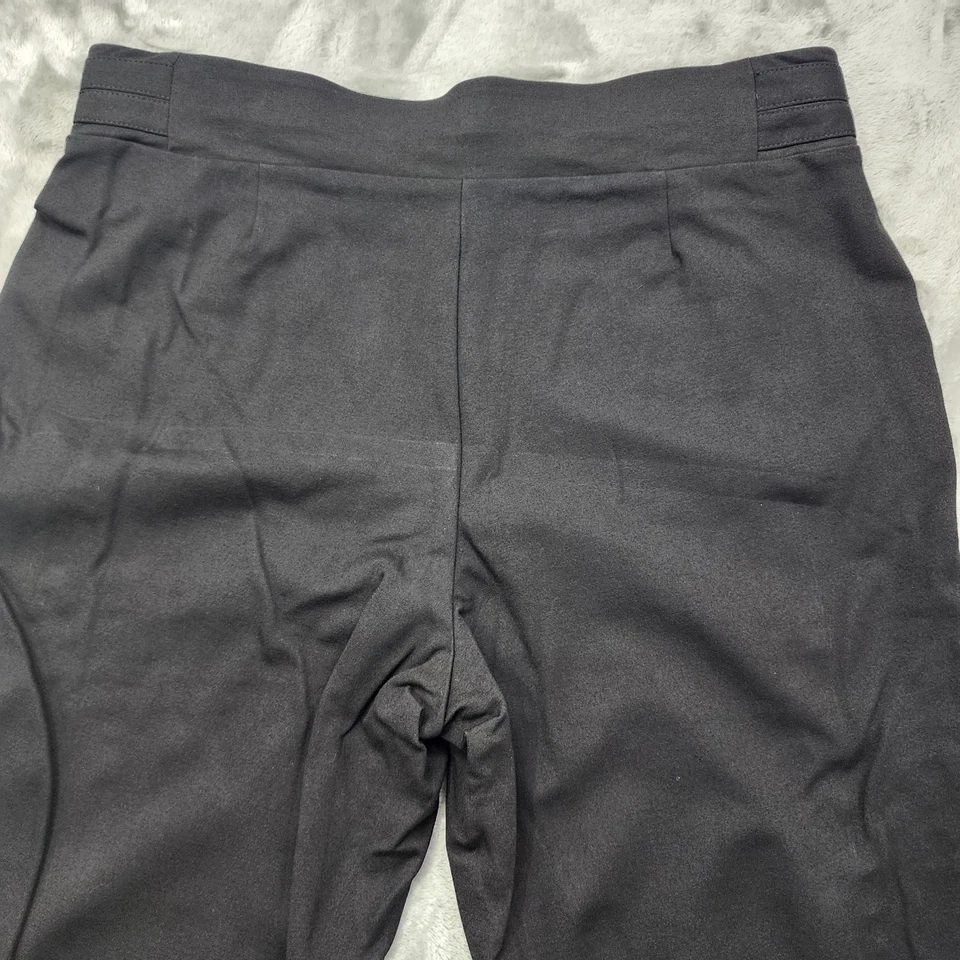 Pantalones Anne Klein para mujer 1X negros pierna acampanada elástico tejido oficina carrera Foto 4 de 4