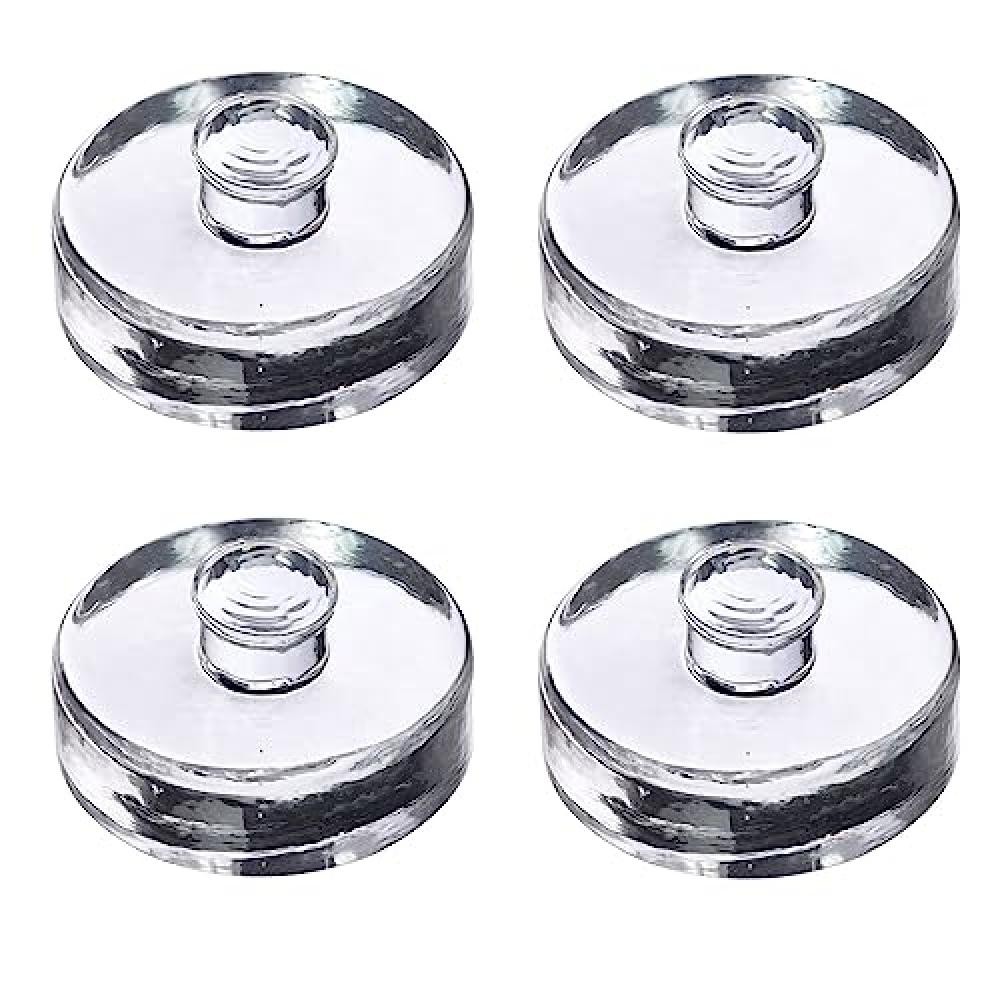 Westmark 40872260 4 Pesi per fermentazione Ø 7 cm, Vetro sodico-calcico, Bianco