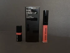 Bobbi Brown Dual Crush Lip Kit Crushed Oil Infused Gloss Lipstick NIB