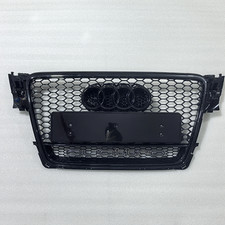 Kühlergrill Wabengrill für Audi A4 B8 8K 2008-2012 RS Look Schwarz