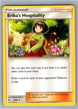 ERIKA'S HOSPITALITY 56/68 RARE HIDDEN FATES POKEMON NEAR MINT