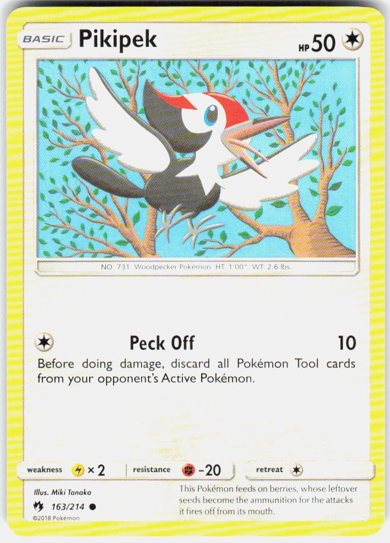 Pikipek (163) 163/214 SM Lost Thunder Pokemon