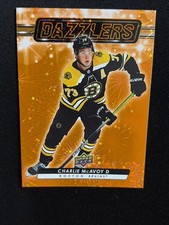 23-24 UD Series 2 Hockey Orange Dazzlers DZ-68 Charlie Mcavoy