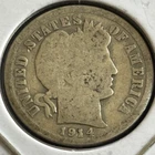 1914 Denver Mint Silver Barber Dime