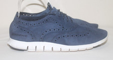 Cole Haan Zero Grand Size 8 C Women's Wingtip Oxford Lace Navy Sneakers Shoes