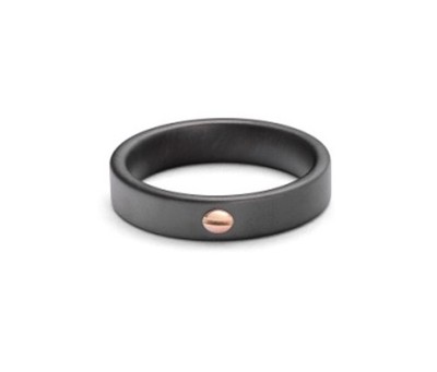 BARAKA Herrenring AN372201ROLU200000 Roségold Keramik