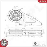Esen SKV 75SKV230 Lagerung, Motor Links FüR Honda