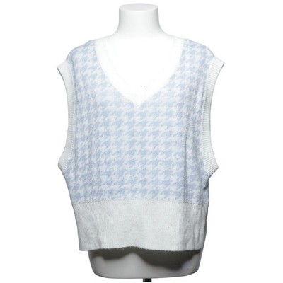 Divided by H&M, Pullunder, Größe: M, Blau/Weiß #WJb