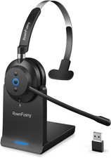 WirelessWireless Headset with Mic for Work, Clear Sound   Comfortable