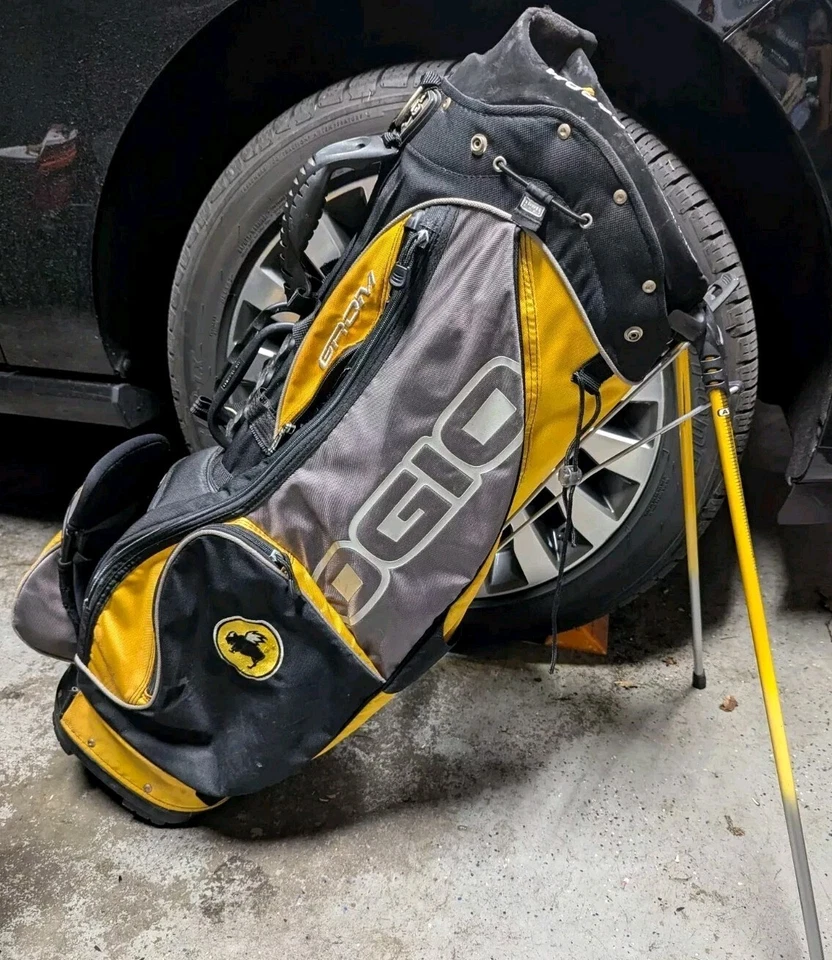 Rare Ogio Grom Stand Golf Bag BUFFALO WILD WINGS BWWW BEER Carry 8 Way Divider - Image 1 of 4