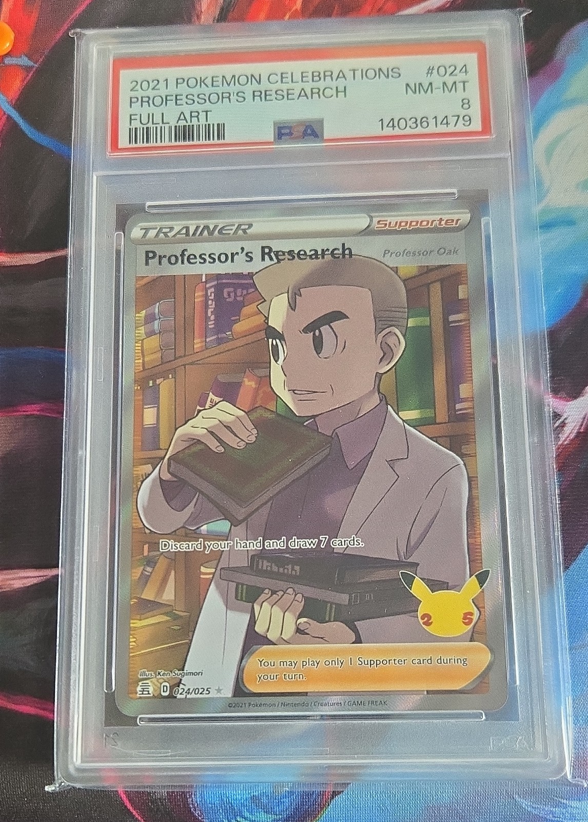 Professor's Research (Full Art) 024/025 Celebrations Holo