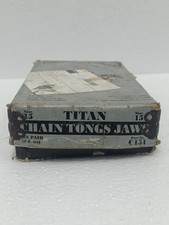 TITAN CHAIN TONGS JAWS SIZE 15 PART NO C151 REPLACEMENT JAW PAIR GEARENCH USA
