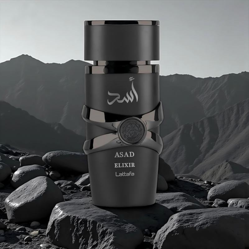 Asad Elixir EDP by Lattafa For Men 3.4oz (100ML), Crafted for the