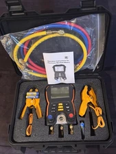 HT-750 Digital Pressure Gauge Refrigeration Vacuum Manifold Tester Refrigerant
