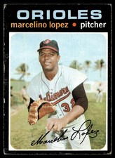 1971 Topps Marcelino Lopez (MK) Baltimore Orioles #137