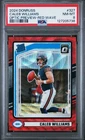 2024 Panini Donruss - Rated Rookie Caleb Williams Optic Preview Red Wave PSA 8