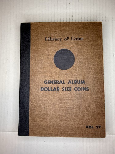 Library of Coins General Album Dollar Size Vol 27 36 slots some coins! 1959