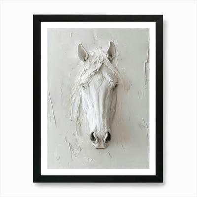 Pferdekopf 4 Kunstdruck gerahmt Wandbild Poster Leinwanddruck Bild