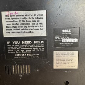 Sega CD 32X Genesis 2 Tower Of Power W Power Cables CD 32X