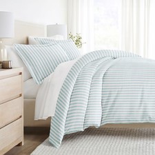 Stripe Pattern Premium Ultra Soft 3PC Duvet Cover  Shams Set -