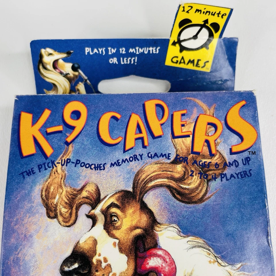 K-9 Capers Memory Card Game 12 Minutes Games Gamewright 6+, 2-4 Players COMPLETE - Image 3 of 4