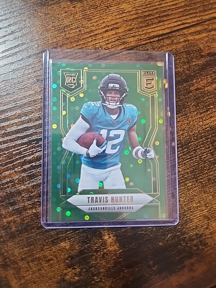 Travis Hunter (RC) - 2025 Panini Donruss Elite Green Disco RC #114 - Jaguars