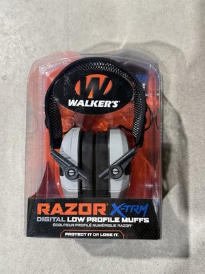 Walker's Razor X-TRM Digital Low Profile Muff - Gray W/Cool Mesh Band & Gel Pads