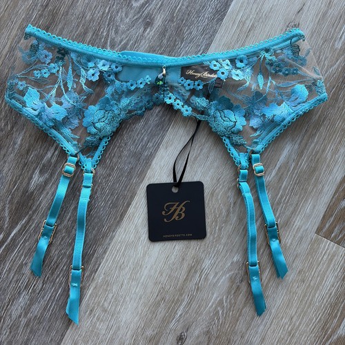 Honey Birdette Whitney Ocean Suspender Size Small NWT