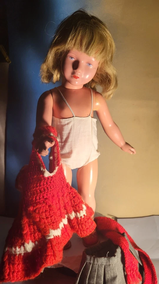 Seltene 1950 's "Käthe Kruse " Schildkröt Puppe- Top Zustand T 46 cm - Bild 2 von 4