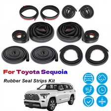For Toyota Sequoia B Rubber Seal Strips Weather Draft Wind Noise Reduction Kit For Toyota Sequoia B Rubber Seal Strips Weather Draft Wind Noise Reduction Kit