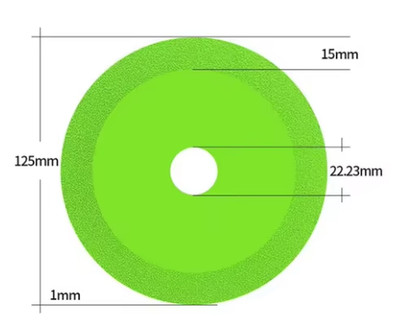 115/125Mm Diamond Glass Cutting Disc for Marble Ceramic Tile Jade Crystal Grindi