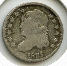 1831 Capped Bust Silver Half Dime - P873