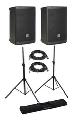Electro-Voice ZLX-8P-G2 1000W 8-inch Powered Speaker Pair with Stands and Cables