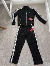 HUGO BOSS HUGO Mens FULL ZIP TRACKSUIT SET IN BLACK COLOR SIZE XS New