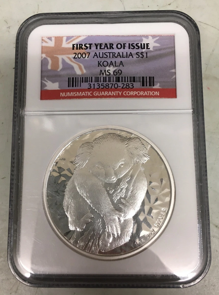 Australian Koala MS 69 Graded 1 oz Precious Metal Content per Unit