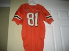 MIAMI HURRICANES game worn football jersey sz50 #81 B. SCOTT