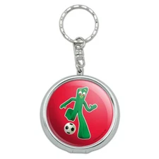 Sporty Gumby Soccer Ball Player Portable Travel Ashtray Keychain