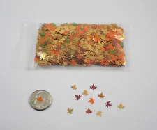Fall Leaves Shaped Solvent Resistant Glitter For Resin-Tumblers-Crafts
