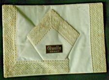 MACO  Stofftaschent&uuml;cher/ Taschentuch-Set  /3 St&uuml;ck/ natur /  OVP/   Vintage