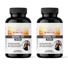 Natural PCT, Rice Flour, Maintain Muscle Restore Natural Balance -  120 Capsules