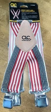 Custom Leathercraft Heavy Duty Suspenders USA  #110USA NEW