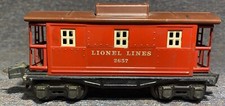 Lionel Pre War #2657 Red Caboose O Gauge