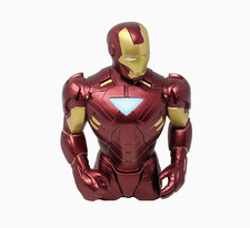 Marvel Vengadores Iron Man Monograma Vinilo Busto Moneda Hucha