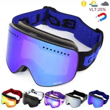 Snow Sports Goggles Ski Snowboard Winter Eyewear Anti Fog UV Windproof Protectiv