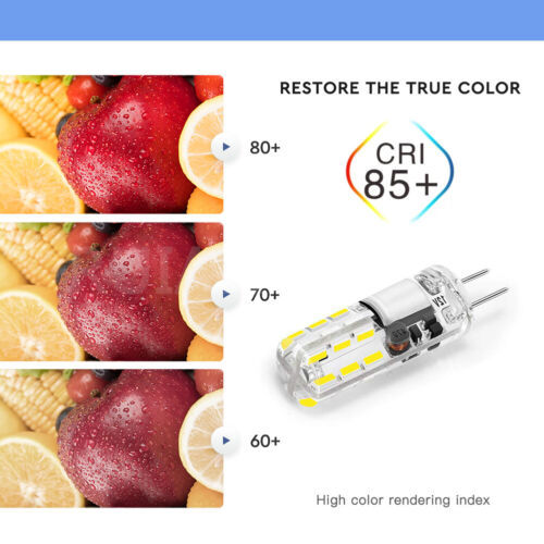 4/10PCS G4 3014 24 LED Car Boat Caravan Bi-Pin Light Bulb Lamp AC 12V Warm/White - Picture 4 of 9