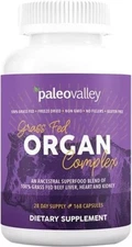 Paleovalley Grass Fed Organ Complex 180 Capsules , 30 Day Supply, EXP 2027+