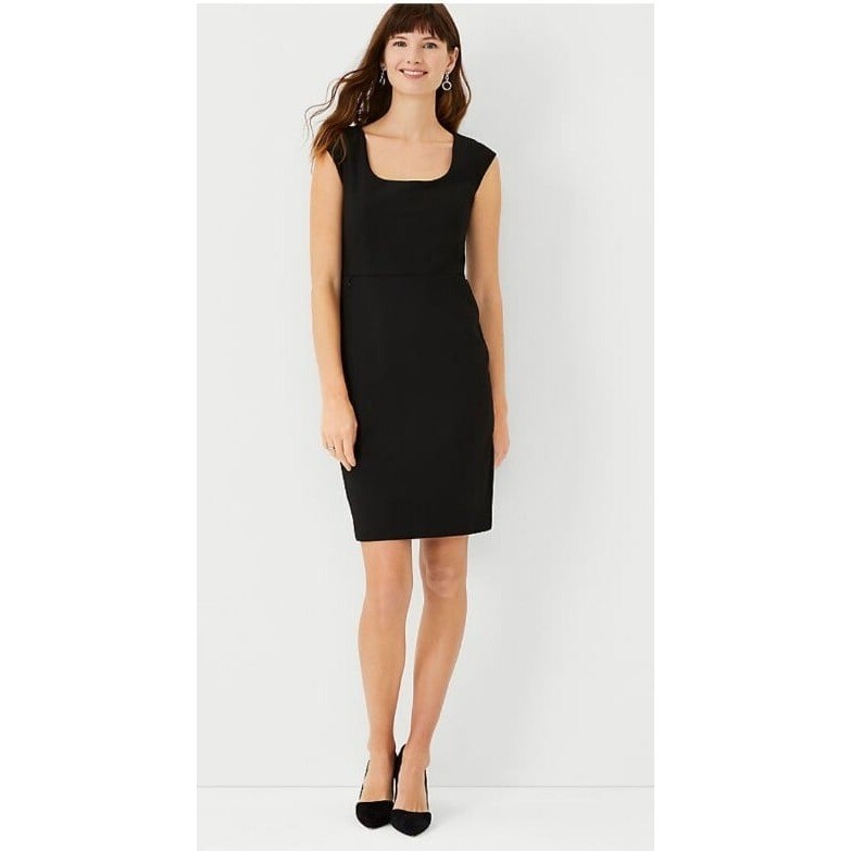 ann taylor black dress Professional Dresses Back vent Ann Taylor Silk Short and