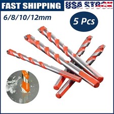 5xMultifunctional Drill Bit Kit 6/8/10/12mm for Ceramic Porcelain Granite Marble