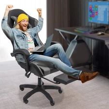 Gaming Chair Adjustable Swivel Task Chair Ergonomic Computer Chair 60kg/132lbs